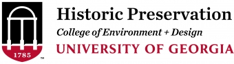 Historic Preservation Program, College of Environment and Design, University of Georgia Logo