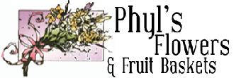 PHYLS FLOWERS AND FRUIT BASKETS Logo