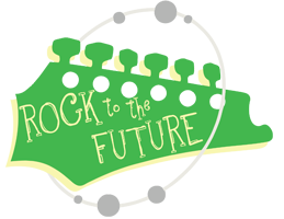 Rock to the Future Musicore After School Program Logo